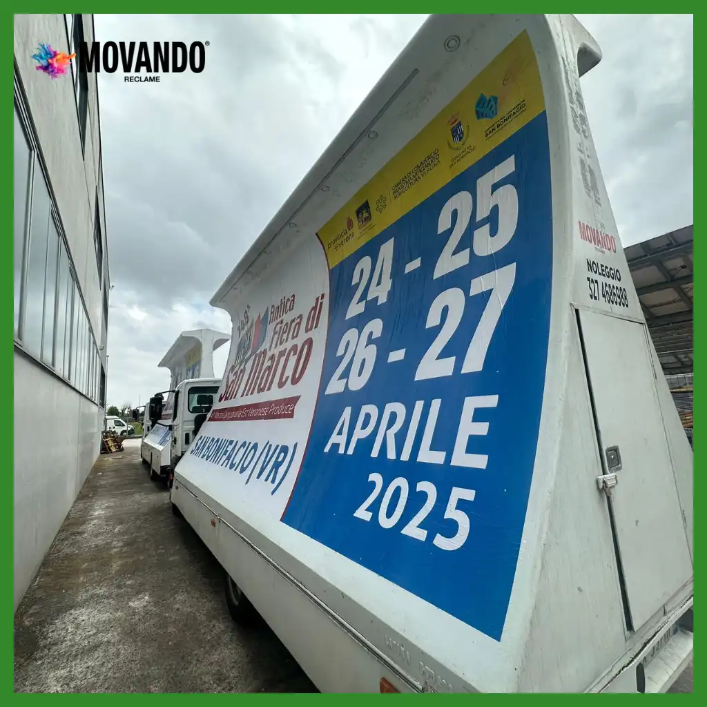 Pubblicità su camion vela per comuni e associazioni locali